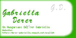 gabriella derer business card